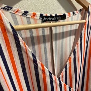 Boohoo kimono style tie-waist midi dress